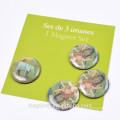 thailand souvenir promotional gifts round clear epoxy fridge magnet stickers